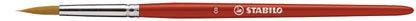 STABILO - Colored pencil, watercolor & wax crayon - woody 3 in 1 - ARTY - 18 pack with sharpener and brush - with 18 different colors