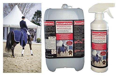 5.5 liters of CleanPrince horse blanket waterproofing | Horse blanket impregnation agent moisture protection for turnout blanket rain blanket fly blanket loin blanket outdoor breathable one-wash impregnation