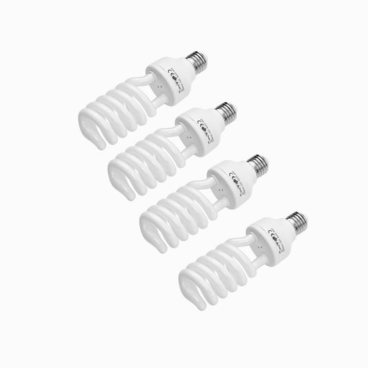 Andoer 4 x Photo Lamp 45W 220V, 5500K CRI90 Daylight Spiral Lamp, Energy Saving E27 Bulb for Photo Studio Studio Lighting Video Lighting