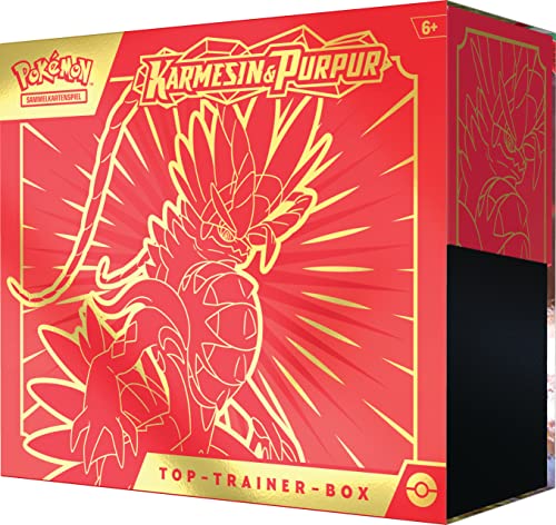 Pokémon Trading Card Game: Top Trainer Box Crimson & Purple (Coraidon) (9 booster packs & premium accessories)