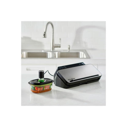 FoodSaver Preserve & Marinate vacuum containers for vacuum sealers | 700 ml | 1.2 L & 1.8 L | airtight BPA-free food containers | Leak-proof | Dishwasher safe | 3 pieces