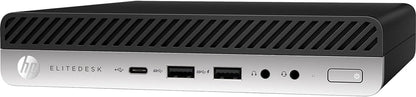 HP EliteDesk 705 G4 Mini PC Desktop, Windows 10 Pro Office 2021 AMD Ryzen 5 Pro 2400GE 3.20 GHz, RAM 16 GB SSD 240 GB (refurbished)