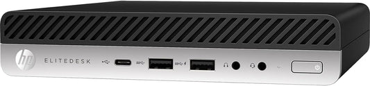 HP EliteDesk 705 G4 Mini PC Desktop, Windows 10 Pro Office 2021 AMD Ryzen 5 Pro 2400GE 3.20 GHz, RAM 16 GB SSD 240 GB (refurbished)