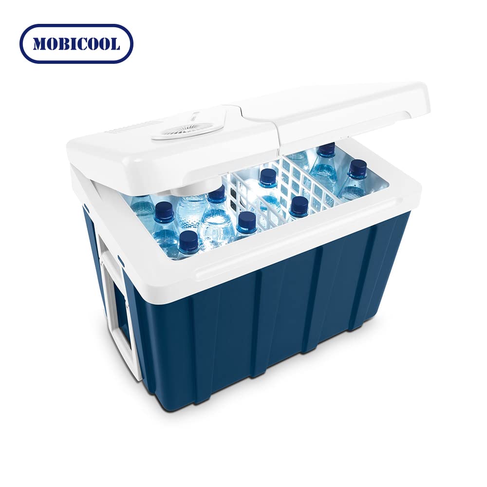 Mobicool MQ40W Cooler with Wheels | Electric | 39 L | 12V, 230V | for Car, Boat, Motorhome, and Socket