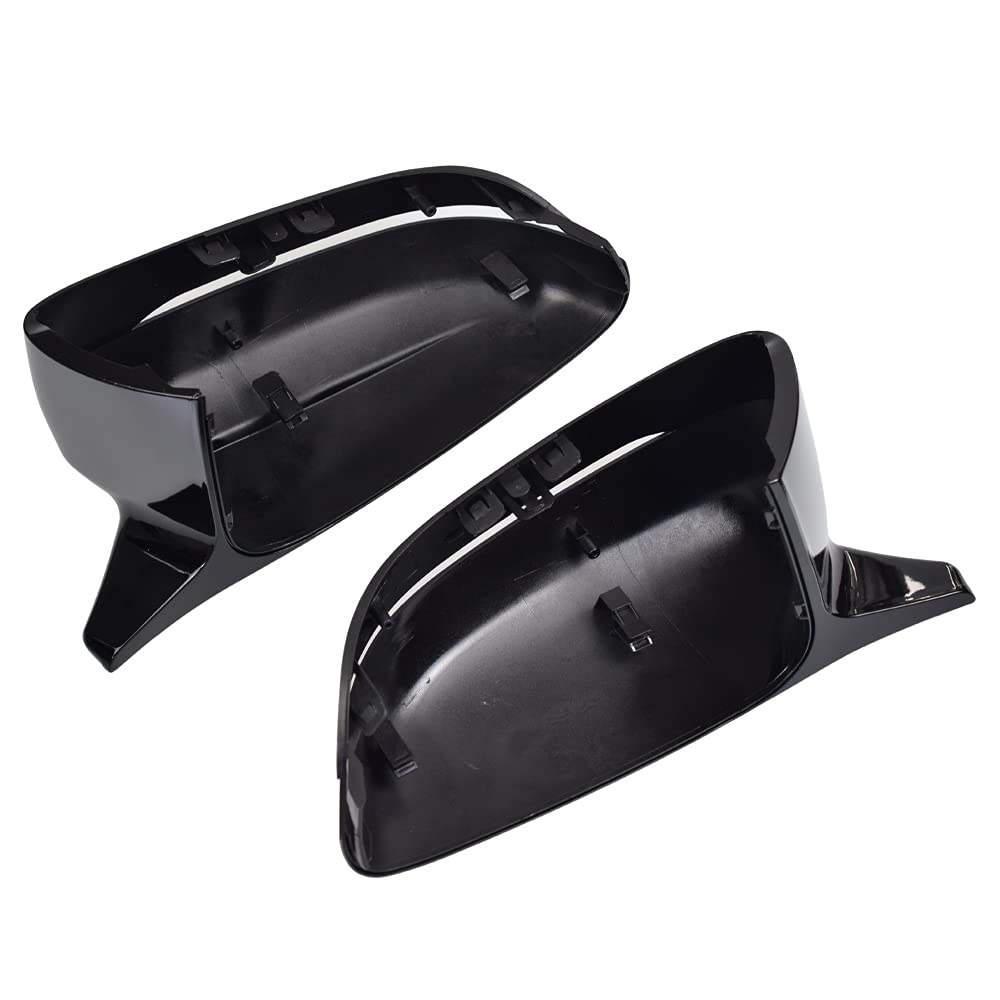 1 Pair of Mirror Caps Left Right Side Mirror Cover Caps for BMW G20 G21 G30 G31 G11 G14 G15 (Jet Black)