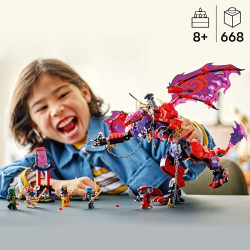 LEGO NINJAGO Stormbringer Dragon - Toy with 6 Ninja Minifigures - Roleplay Building Set for Boys and Girls 8+ - Gifts for Fans of the TV series Rise of the Dragons 71832
