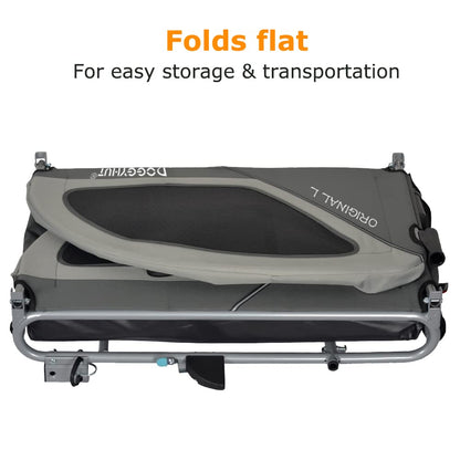 Doggyhut Original Large Bike Trailer & Dog Stroller 2 in 1 for dogs up to 35kg. Dog trailer jogger with locking brake Tiggo 80405