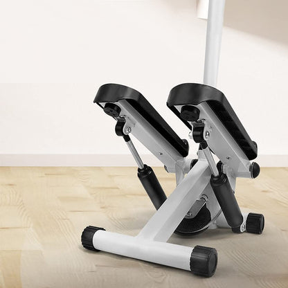 Stepper with handle and LCD monitor, twist stepper for aerobic and fitness, height-adjustable stepper for home.