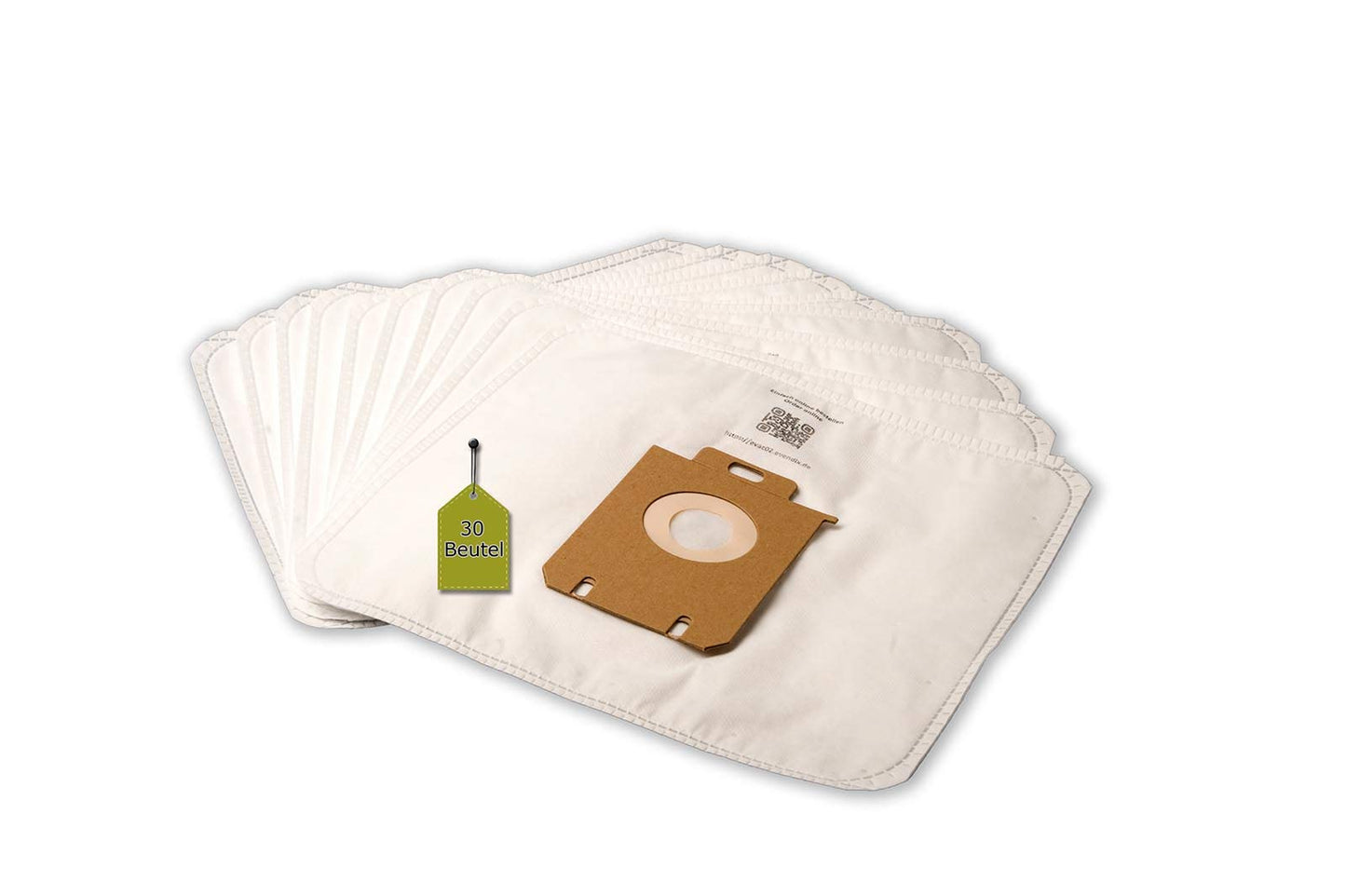 30 vacuum cleaner bags compatible with AEG VX9-2-Öko, 30 dust bags + 3 micro-filters similar to original vacuum bags AEG VX9... series, S-Bag.