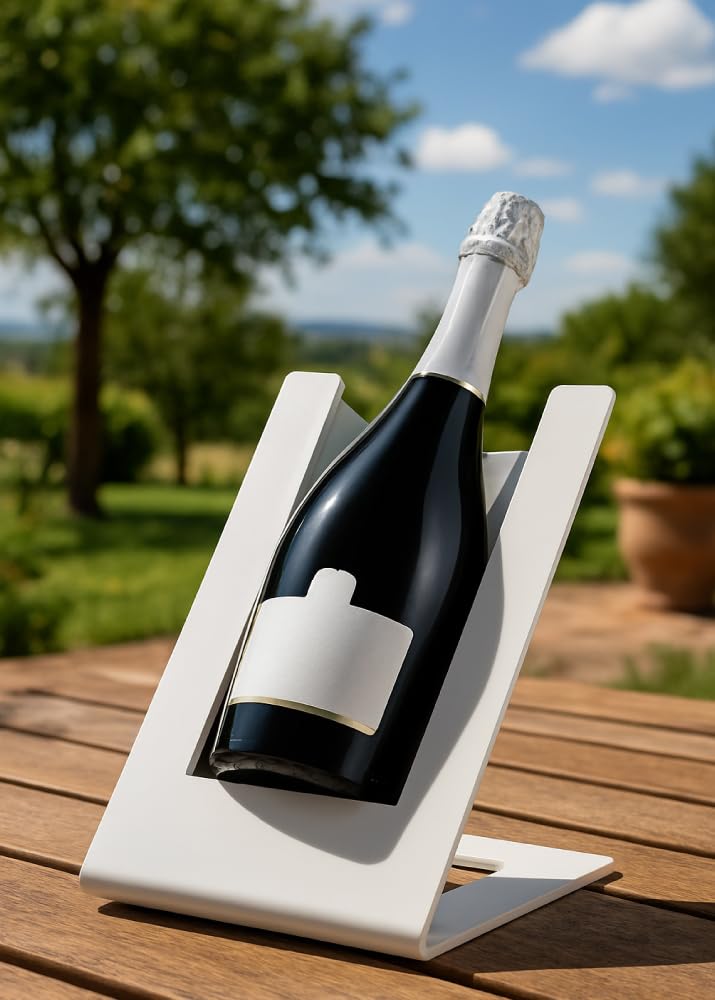 Cantina Arredo floor-standing wine cooler, white, with cooling element, fits one standard 75 cl wine bottle.