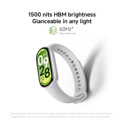Xiaomi Smart Band 10, Smart Watch, Fitness Tracker, 1.72" AMOLED display, 21-day battery life, 5ATM water resistance, SPO2 & heart rate monitoring, sleep tracking, 150+ sports modes, Ceramic Edition Pearl White.