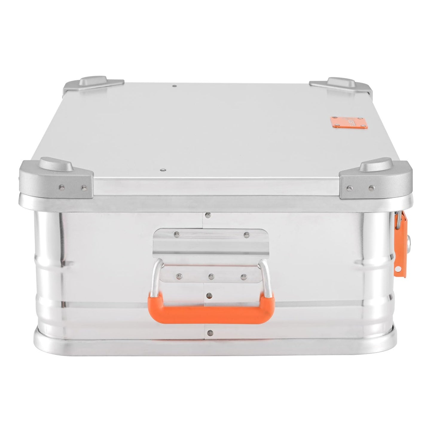 Aluminum box Aluminum case lockable E39 - Premium aluminum storage box 39 liters - Lid with aluminum die-cast stacking corners and rubber seal - including locks