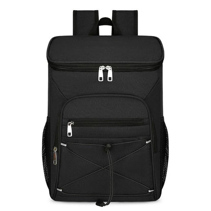Cooler backpack, large insulated cooler bag, 30L waterproof cooler backpack, ultralight backpacks, picnic bag, thermal bag, large capacity for beach, camping, BBQ (black)