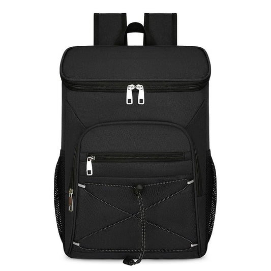 Cooler backpack, large insulated cooler bag, 30L waterproof cooler backpack, ultralight backpacks, picnic bag, thermal bag, large capacity for beach, camping, BBQ (black)