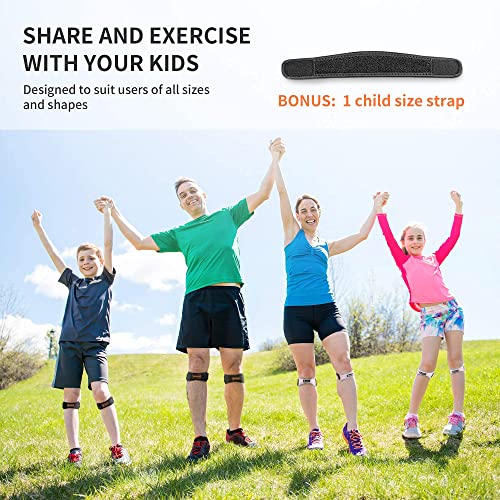 CAMBIVO 2 x Patella Knee Brace, Patellar Tendon Strap, Adjustable Knee Support for Women and Men during Sports, Hiking, Fitness, Baseball, Volleyball