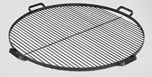 BlackOrange steel grill grate Ø 80 cm with 4 handles as a grill attachment for fire bowls Ø 80 cm