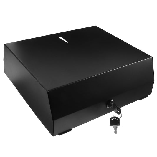 Cabilock Wall-Mounted Bath Bag Dispenser C Fold Paper Towel Dispenser Multi-Fold Towel Dispenser (Black)