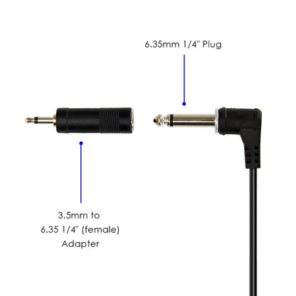 ATNEDCVH Piano 3 Sustain Pedal, Triple Damper Pedal, 6.35mm 1/4 inch plug, universal for electronic keyboards and digital pianos, electric piano, MIDI keyboards, synthesizers (black)