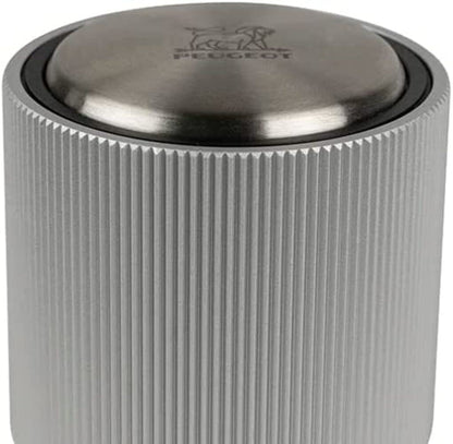 PEUGEOT - Line - Champagne stopper - For airtight sealing and preserving opened sparkling wine bottles - 5 year warranty - Wine gift - Aluminum color