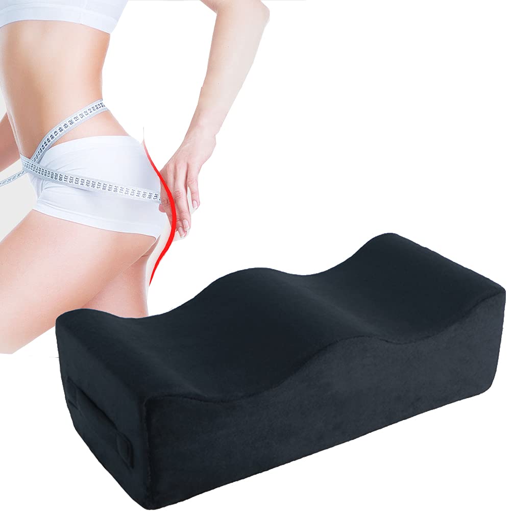 BBL Cushion - BBL Pillow Seat 43 cm L Ergonomic Butt Cushion - Brazilian Butt Lift Cushion BB Recovery Pillow Ultra Comfortable Booty Cushion for home, office chair, car and travel