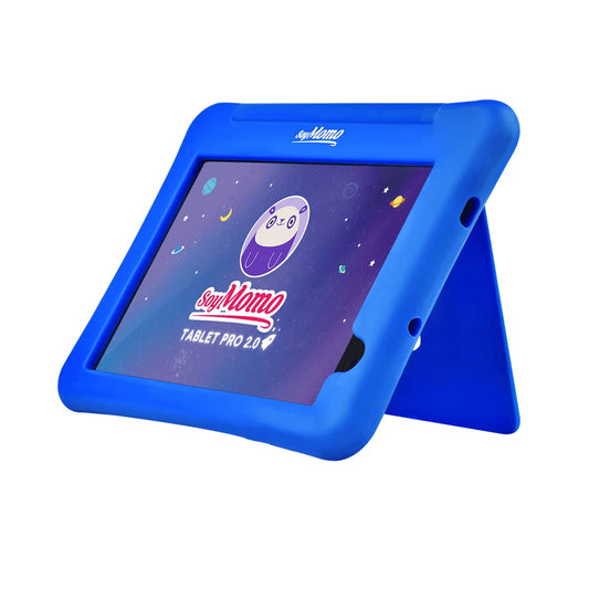 SoyMomo - Kids Tablet - Pro 2.0 - Detection of inappropriate content, Artificial Intelligence, Parental controls, Ad blocker, 8" FHD, 32GB, WiFi, Bluetooth, Blue