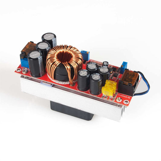 ANGEEK 1500W 30A Boost Power Module DC-DC Boost Converter 10-60V to 12-90V Adjustable Module with Fan