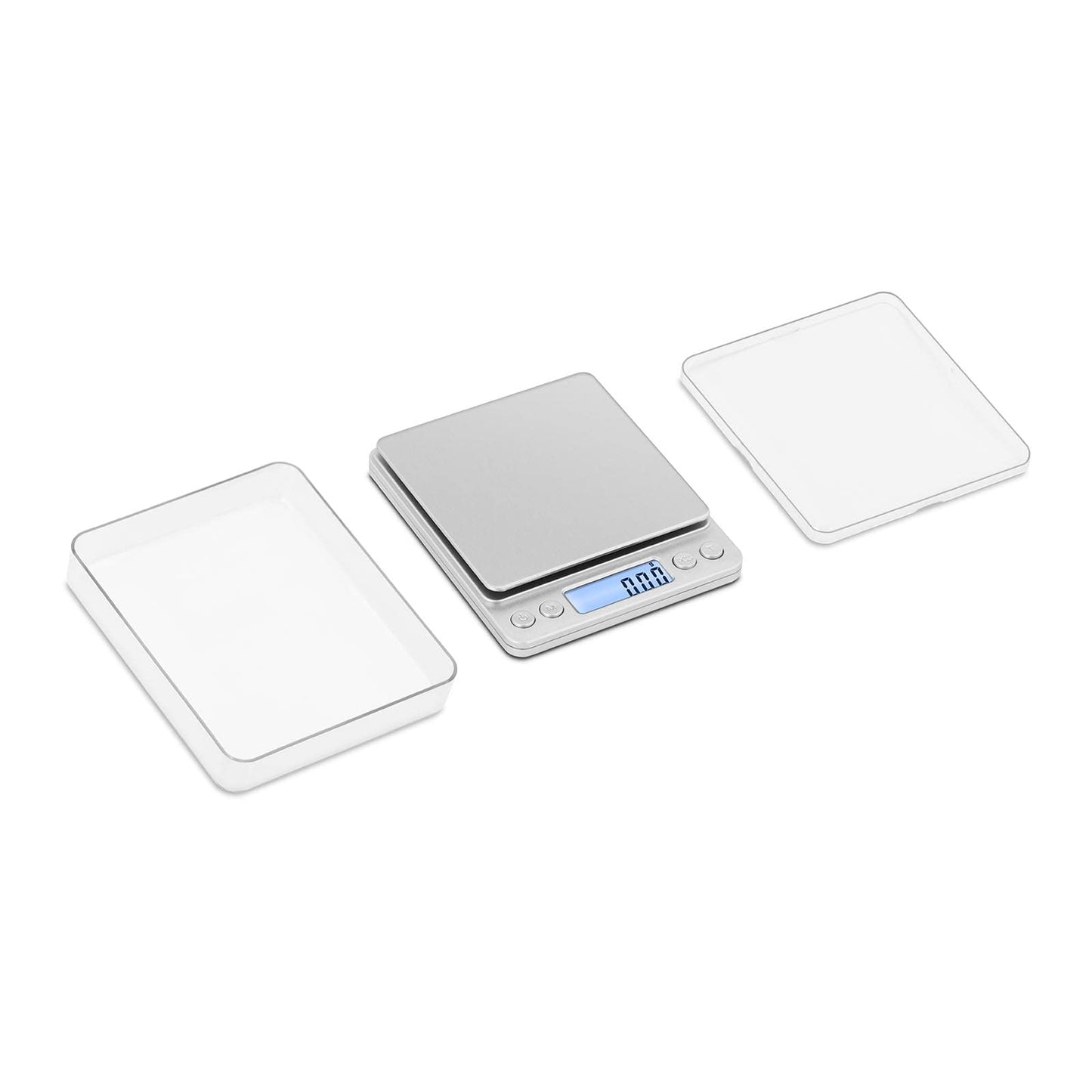 Steinberg Systems SBS-TW-500/10 digital kitchen scale 500 g / 0.01 g table scale electronic precision scale incl. 2 weighing pans