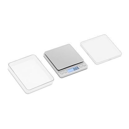Steinberg Systems SBS-TW-500/10 digital kitchen scale 500 g / 0.01 g table scale electronic precision scale incl. 2 weighing pans