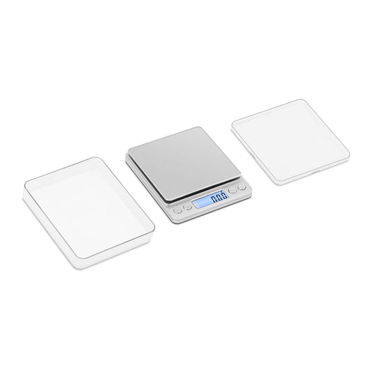 Steinberg Systems SBS-TW-500/10 digital kitchen scale 500 g / 0.01 g table scale electronic precision scale incl. 2 weighing pans