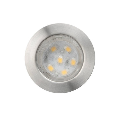 CHNXU Terrace Recessed Lights - 10-Piece Set Stair Step Lights Outdoor 1W Ø45mm Ground Lights IP67 Waterproof Warm White Exterior LED Recessed Light for Garden Pathway Kitchen Balcony Stairs Wood Deck.