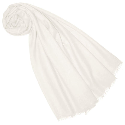 Lorenzo Cana pashmina women's scarf shawl beige white, 100% cashmere, soft and cozy cashmere scarf, cashmere shawl, thin cashmere pashmina. 7829688