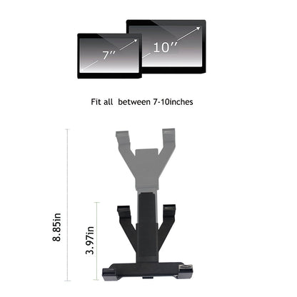 OHLPRO Tablet Holder for Car, Universal Tablet Mount, Car Windshield Dashboard 360° Rotation, Vent Clip, Holder for iPad Mini 4/3/2/1/Samsung Galaxy Size 7"-10.5" Tablet