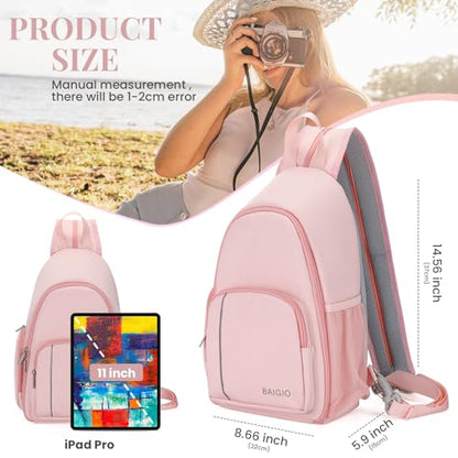 BAIGIO Multifunctional Camera Backpack DSLR Camera Bag Photo Backpack Chest Bag Water Resistant Camera Bag Camera Case for Sony Canon Lens SLR Camera.