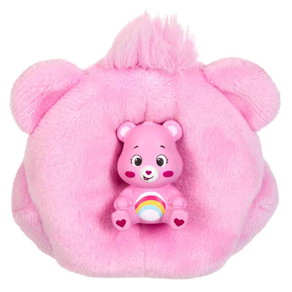 Barbie Cutie Reveal Chelsea doll and accessories, Care Bears line, small doll in plush costume with 6 surprises (styles may vary), JCN97