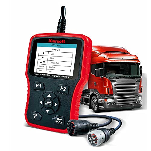 iCarsoft HD V3.0 is a professional and powerful diagnostic tool for trucks and commercial vehicles.