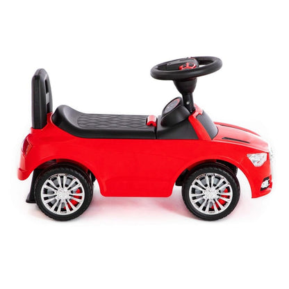 Slider car red Super Car No.2 Sound Kids push vehicle walking aid