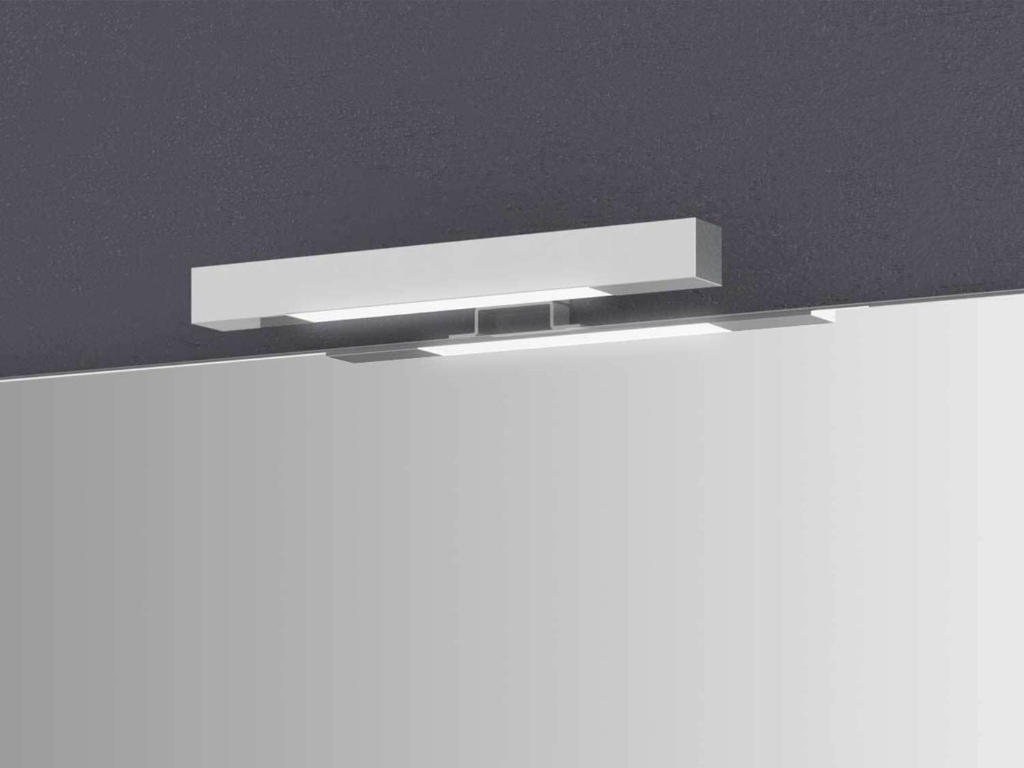 Sieper bathroom mirror Girona with lighting & shelf, cool white, wall mirror, energy-saving 60cm