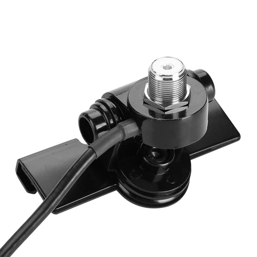Car antenna mount, mobile phone car antenna clip clamp antenna mount base with 5-meter extension cable (removal tool included)