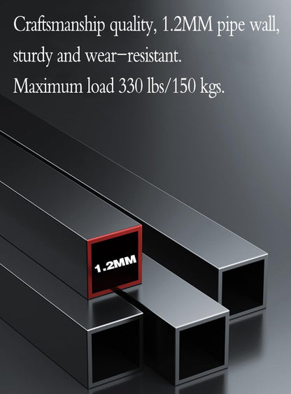 Power Tower Dip Station Pull-Up Bar – Adjustable multi-purpose home fitness equipment with non-slip foot pads – 330 pounds / 150 kg weight capacity.