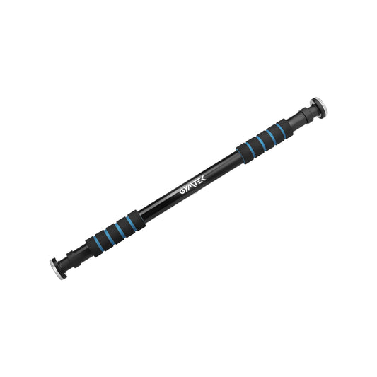Gymtek pull-up bar for door frames, mountable without screws, non-slip pull-up bar with foam grip, training device for home gym, fitness equipment for home (63-100cm Blue)