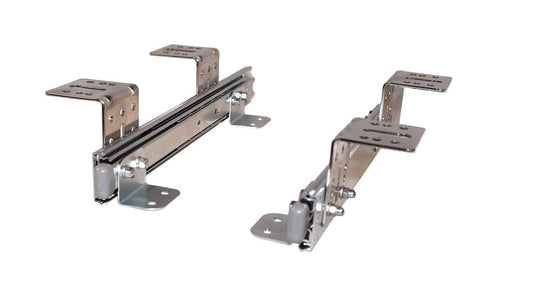 EisenRon keyboard tray telescopic slides 300 mm useful height 47 mm for underdesk mounting