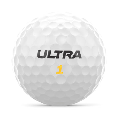 Wilson golf balls, Ultra Distance, two-piece golf ball, 24 balls, White.