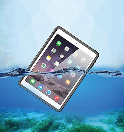 AICase waterproof case for iPad Pro 9.7/iPad Air 2, IP68, 360° full body protection with screen protector, strap, shockproof. Fits iPad Pro 9.7 inch 2016/iPad Air 2 2014.