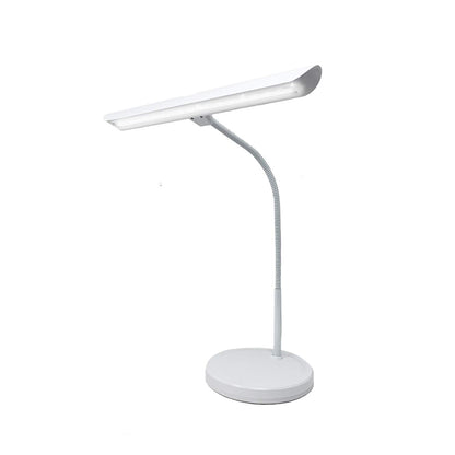 Infitronic IN18LEDKLW - 18 LEDs piano light, table lamp, warm white light, dimmable, USB Type-A charging port (white variant)