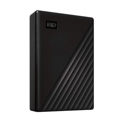 WD My Passport external hard drive 5 TB (portable storage, slim design, downloadable software, automatic backups, password protection) Black - also compatible with PC, Xbox, and PS4.