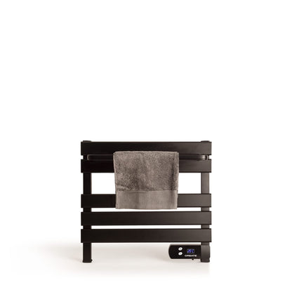 CREATE / WARM Towel Mini 150W / Electric Bathroom Heater Black with Shelf / 52.3x8x55.8cm / Quiet, low consumption, LCD display, 150W