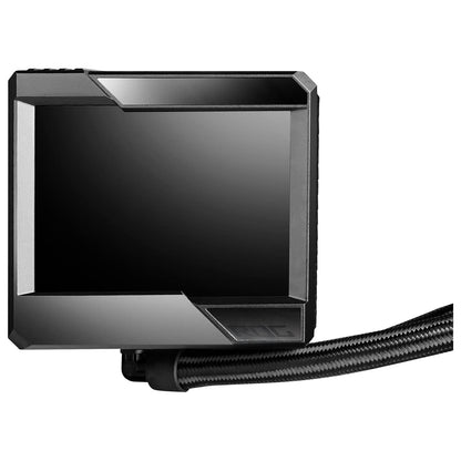ASUS ROG RYUJIN II 360 ARGB All-in-One CPU water cooling (3.5-inch LCD, integrated pump fan for VRM and M.2 cooling, 3x ROG 120mm ARGB radiator fans)