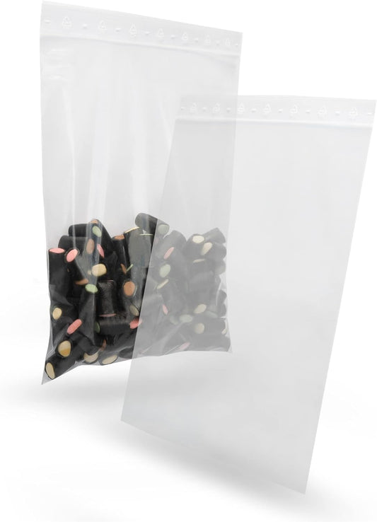 Elke-Plastic resealable bags 50 μm 180×250 mm – 1000 pieces – Plastic bags for food, reusable bags – high-quality bags for storage, organization, and packaging.