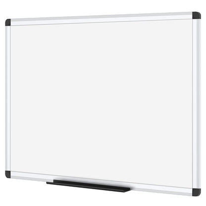 VIZ-PRO Magnetic Whiteboard 120 x 90 cm Dry Erase Board for Home Kitchen Office Wall Panels