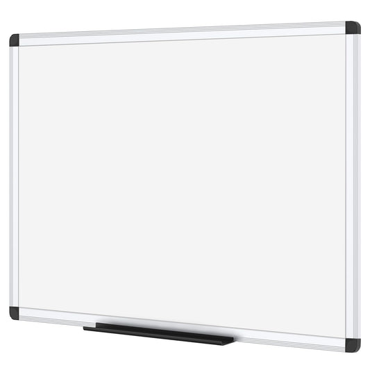 VIZ-PRO Magnetic Whiteboard 120 x 90 cm Dry Erase Board for Home Kitchen Office Wall Panels